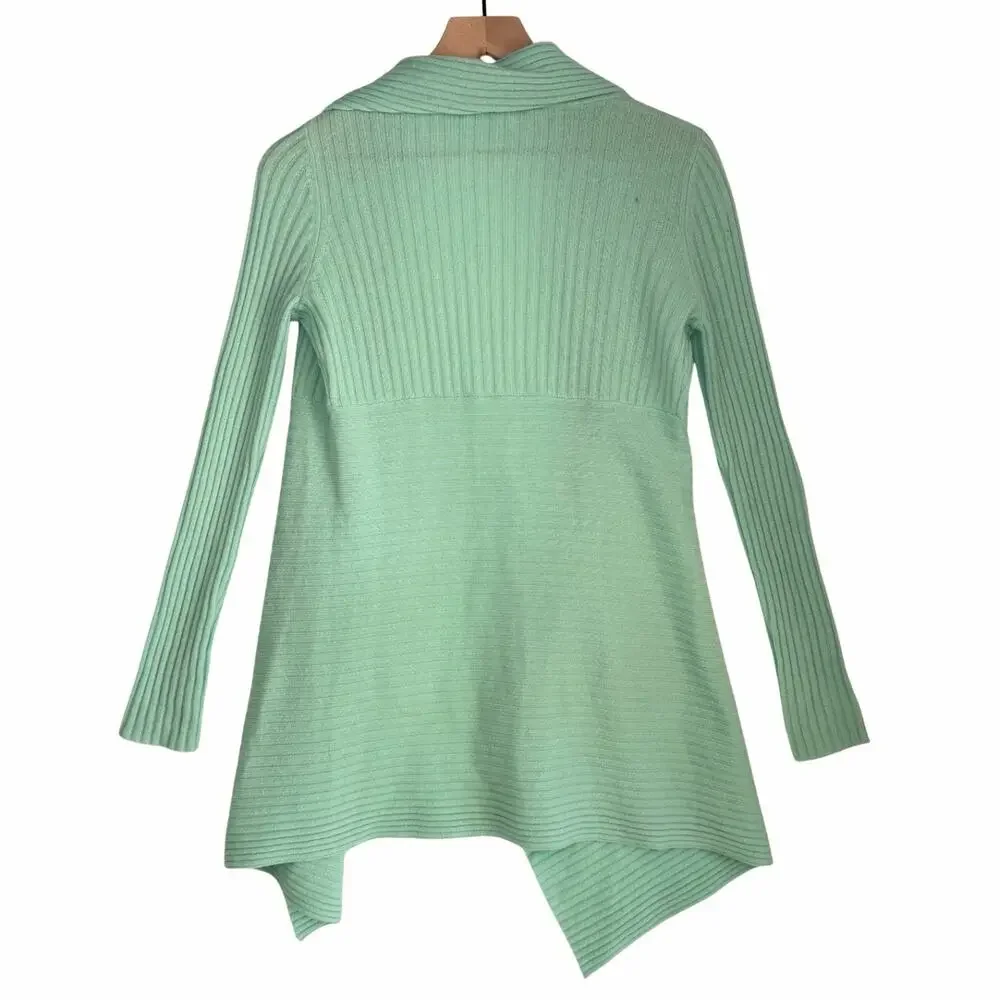 Autumn Cashmere Cardigan Sweater 100% Cashmere Light Blue Green size XS - Picture 2 of 10